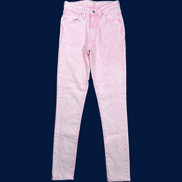 Levi's Denim - Levi's 26 Y2K Pink Skinny Jeans High Rise Pastel Minimalist